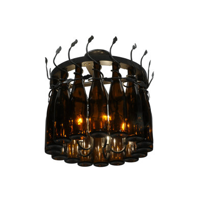 Lustre cylindrique unique à 16 lumières Thanos