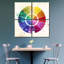 Basic Color Wheel - impression sur toile tendue de 4 pièces-1770173761