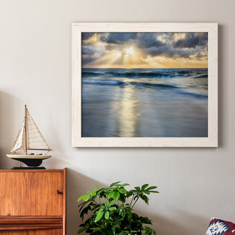 Cloudscape Shore - Photographie de cadre photo sur toile, H 24 po x l 18 po x P 1,5 po, Blanc
