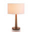 Lampe de table moderne en bois massif de 18,5 po avec abat-jour blanc, certifiée cULus pour les tables de chevet de chambre à coucher, les tables d'appoint de salon, les bureaux à domicile ou les décors contemporains-2146973501