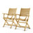 Anautica Outdoor Patio 9pc FSC Solid Teak Wood Dining Set