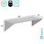 Amgood 14 po X 36 po Tablette murale tubulaire en acier inoxydable-117042564