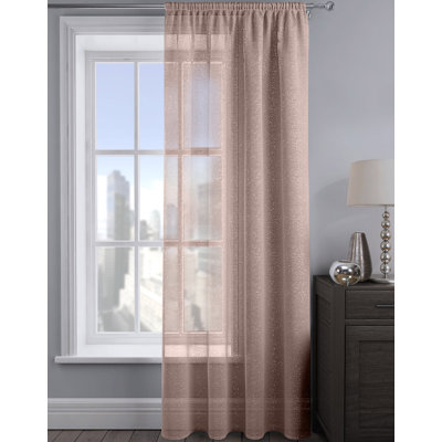 Pinchas Semi Sheer Curtain Single Panel