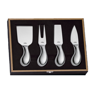 4 Piece Stainless Steel Cheese Serving Set
