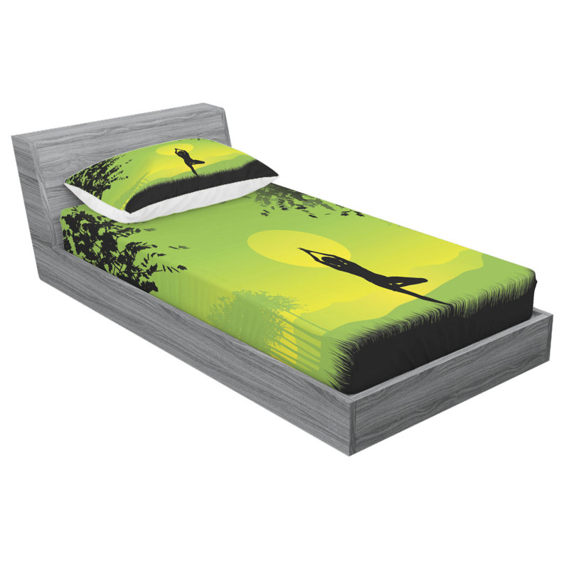Microfiber Sheet Set, Twin Sheet Set + Fitted Sheet + 1 Pillowcase