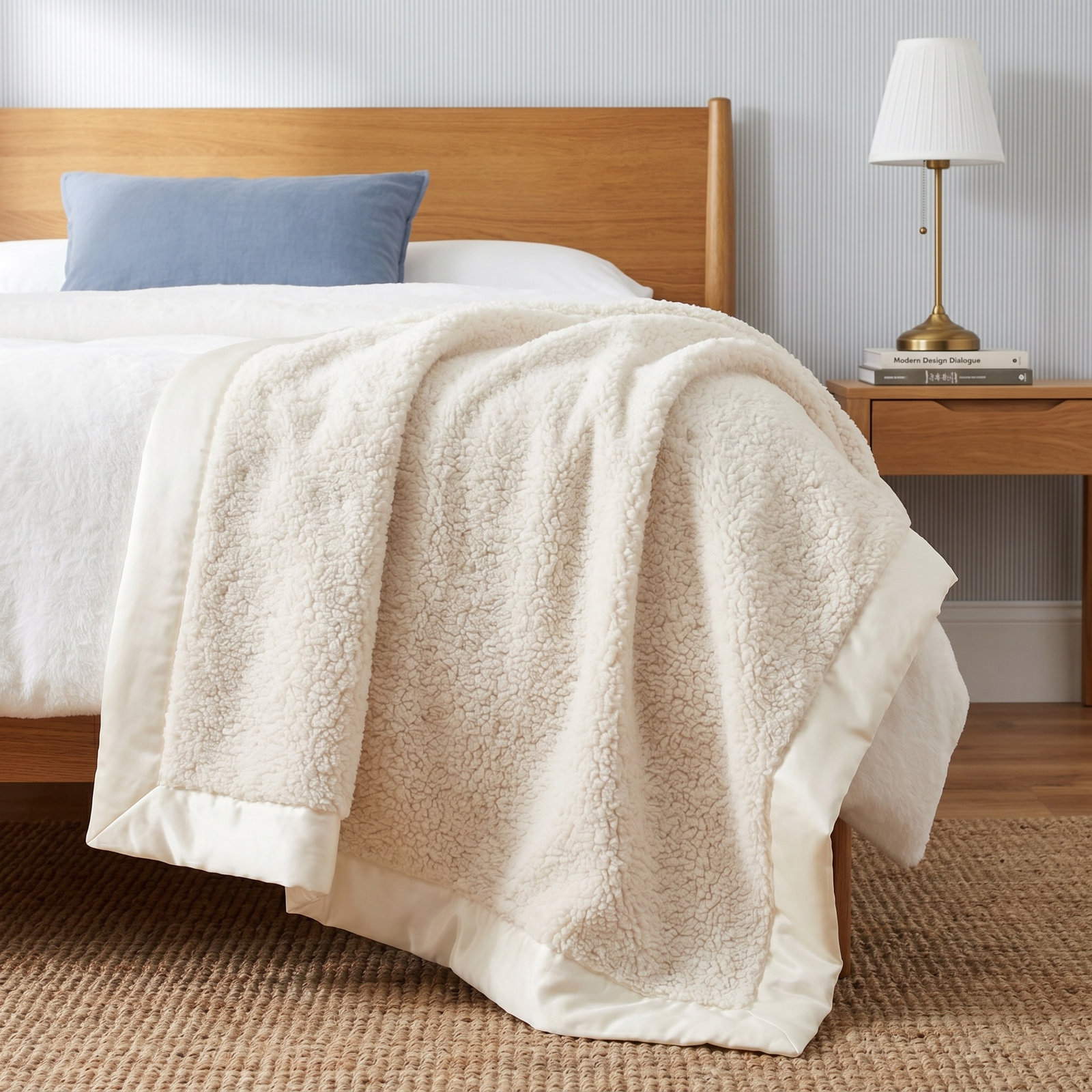 Marshmallow Throw Blanket, Ivory