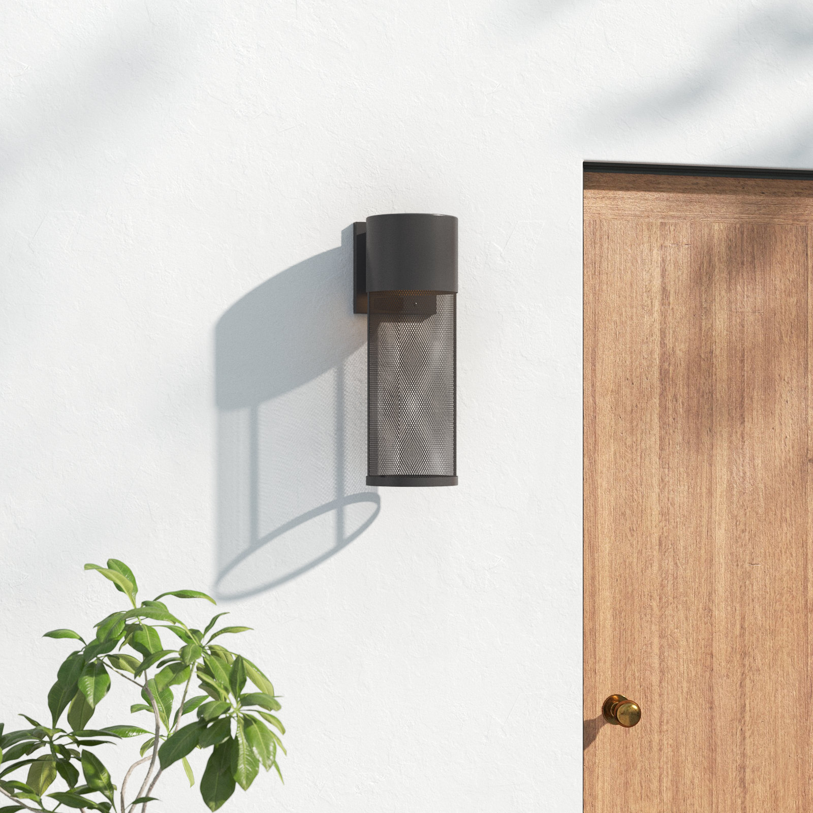 Derek Outdoor Armed Sconce, Incandescent