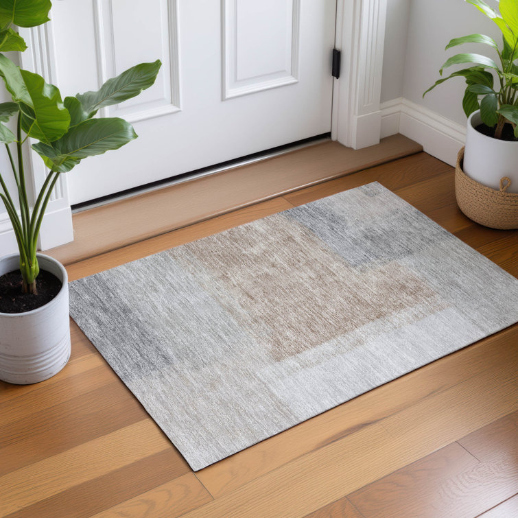 Machine Washable Indoor/Outdoor Molewski ACN2341 Abstract Rug