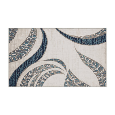 Tapis beige lavable à la machine