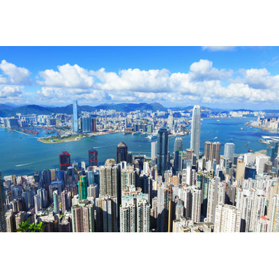 Port de Victoria, hong kong - photographie sur toile tendue
