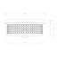 Plafonnier encastré en cristal 12 pouces Comas Glam Style finition chrome poli