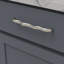 Poignée à poignée Trellis Collection - 7-9 / 16 "Poignée d'armoire nickel satiné - Quincaillerie traditionnelle pour tiroirs et armoires-116400632-116400650