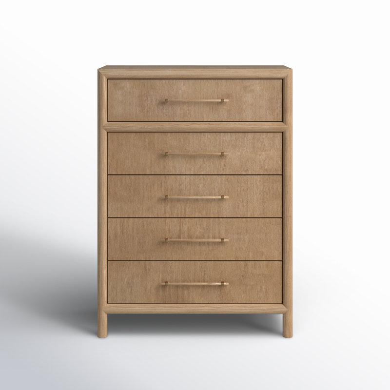 Solid Wood 101.6cm W 5 - Drawer Chest of Drawers