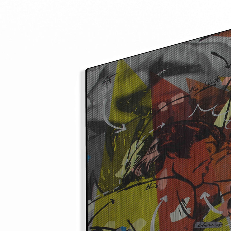 «Popularité tout le monde le fait» par Dan Monteavaro, art mural en métal, H 24 po x l 36 po
