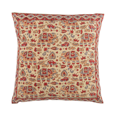Cannella Brown Square Cushion