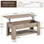 Lift Top Four Leg Coffee Table with Storage-667919174-620680154