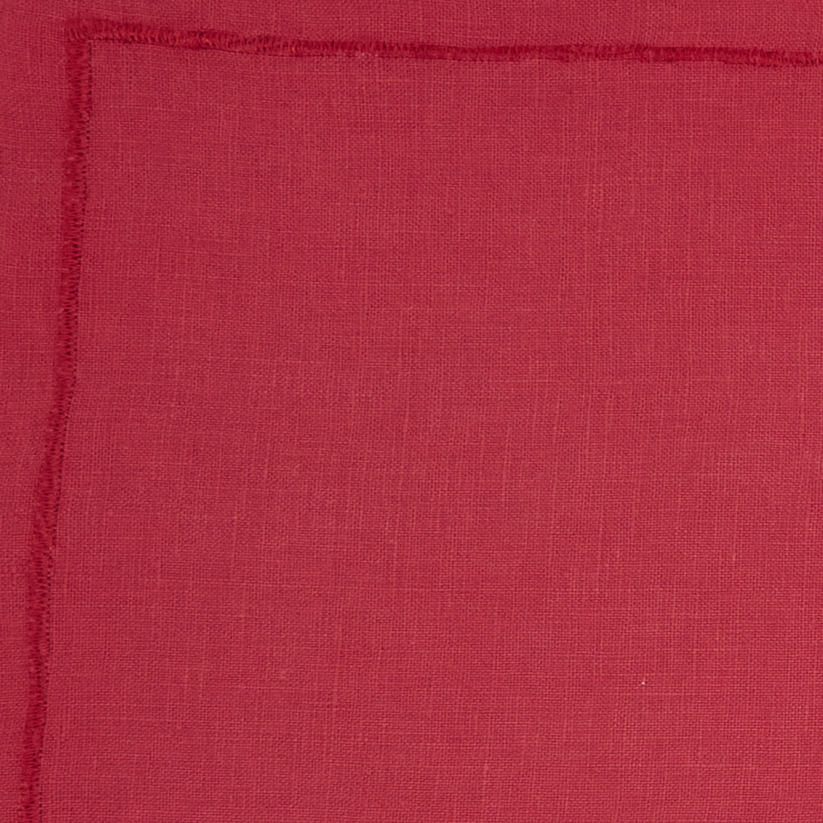 Stonewashed Linen Placemat, Red