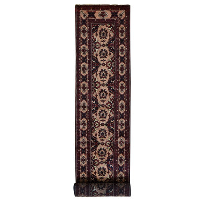 Towonda One-of-a-Kind 2'10" X 18'10" New Age Runner Wool Area Rug Red