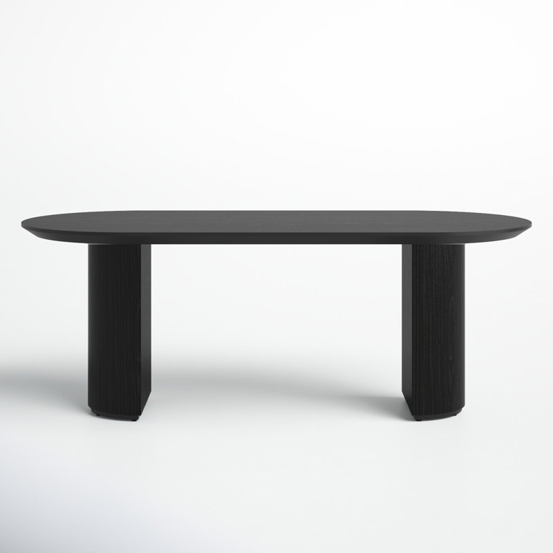 Modern Beech Oval Dining Table - Abberton