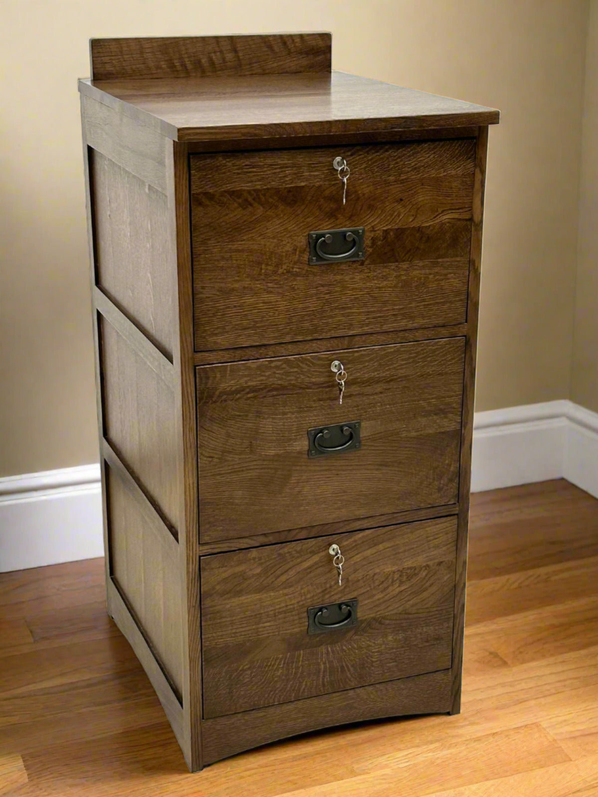 Foundry Select Mission Solid Oak 3 Drawer File Cabinet | Wayfair