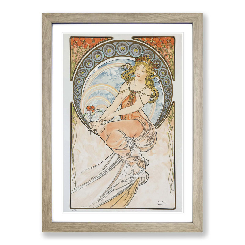 Single Picture Frame Print, Oak