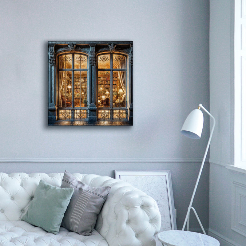 «Home Sweet Home» par Rey Klimt, art mural sur toile, 37" H x 37" W