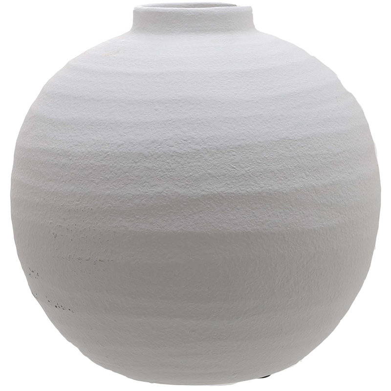 Catheline Handmade Ceramic Table Vase, White