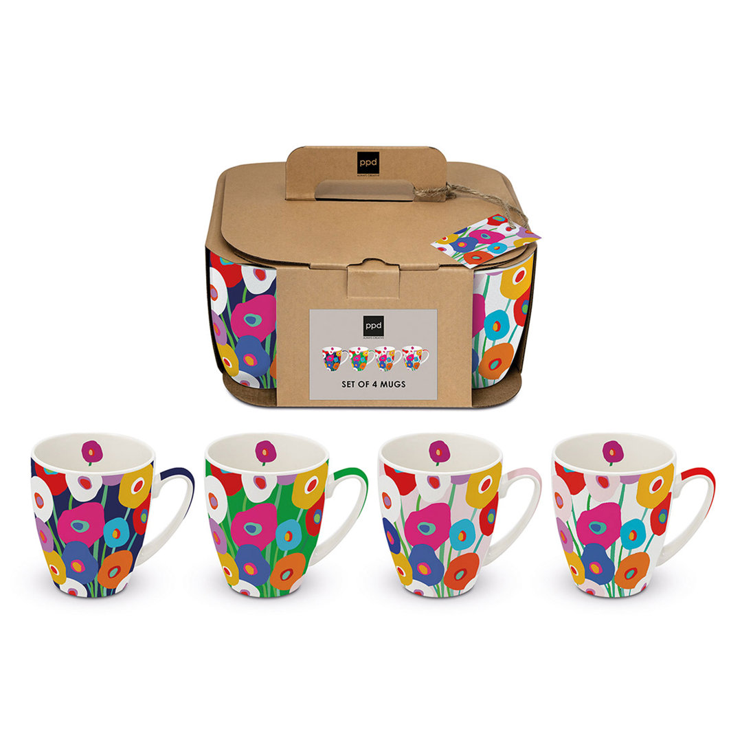 Super Bloom Mug 4er Set