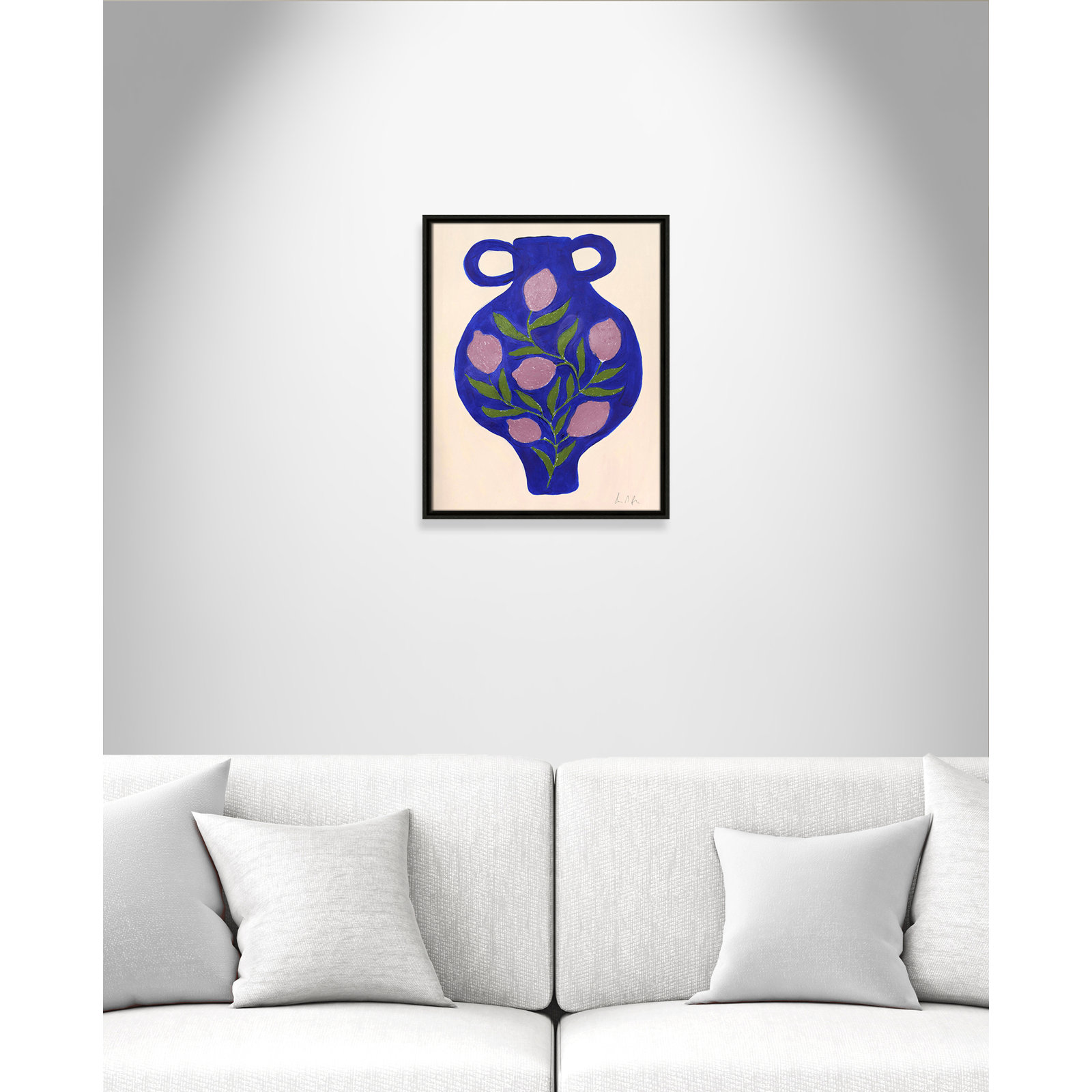 Vase No. 03 Print by Camilla Bergqvist, 21.5" H x 17.5" W, Espresso