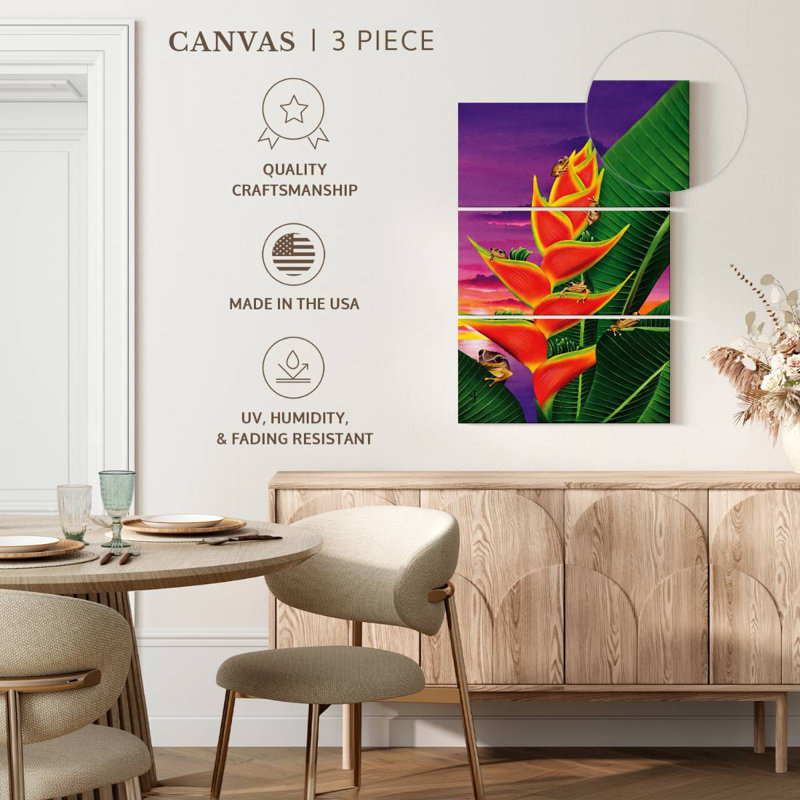 Split Level Sunset, 65" H x 42" W