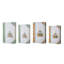 Ensemble de 8 boîtes de rangement Meer, design architectural chinois, blanc