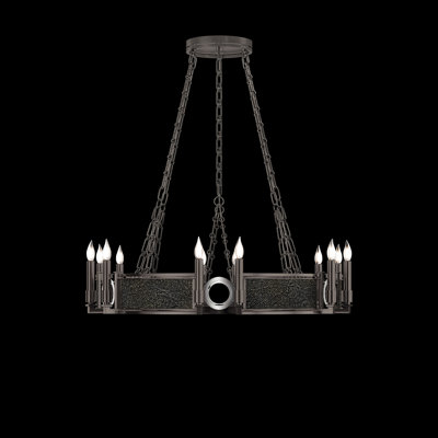 Mirage 12 - Light Wagon Wheel Chandelier