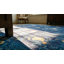 Tapis antique en laine noué à la main bleu ivoire beige crème blanc des années 1920