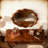 32.28" Solid Wood Round Mirror