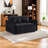 54" Velvet Convertible 3-In-1 Sofa Bed-335867755