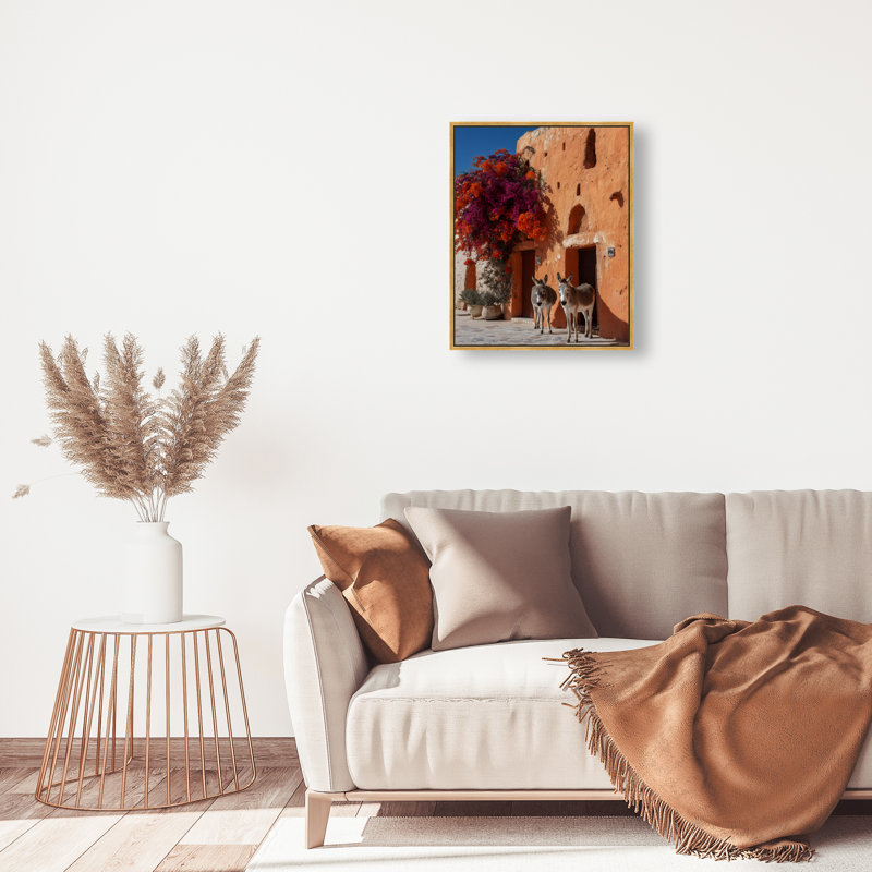 Morning Wait Graphic Art Canvas, 37"H x 31"W, Gold Floater Frame