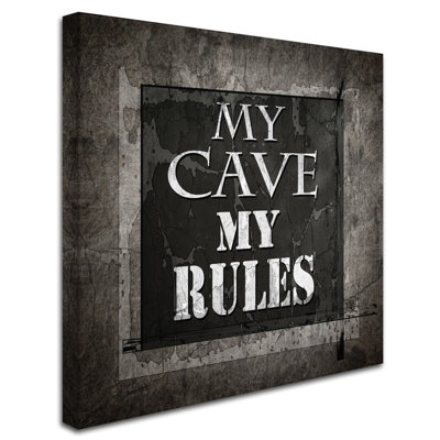 " Welcome To Man Cave My Rules " by LightBoxJournal