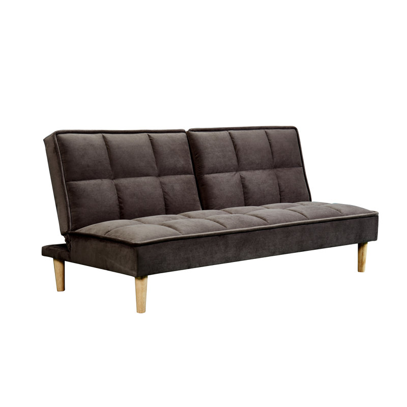 Moody 3 Seater Velvet Sleeper, Brown