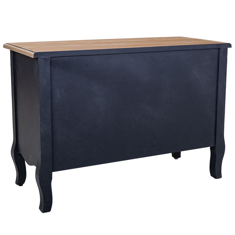 Youngblood 83cm Solid Wood Top Console Table, Black