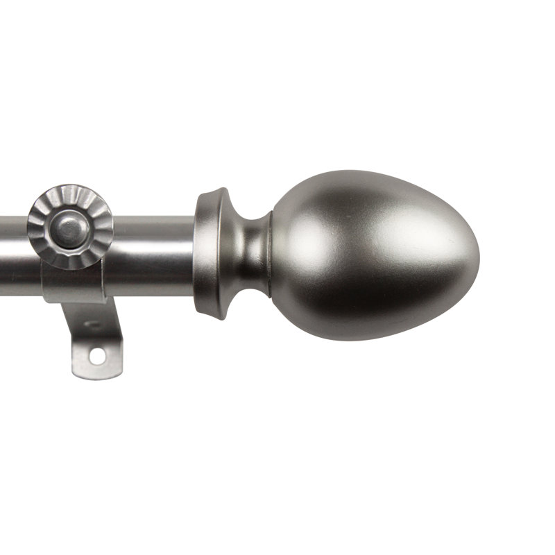 Tringle à rideaux 4 côtés Emeka, Nickel satiné, 28 po à 48 po (chaque côté)