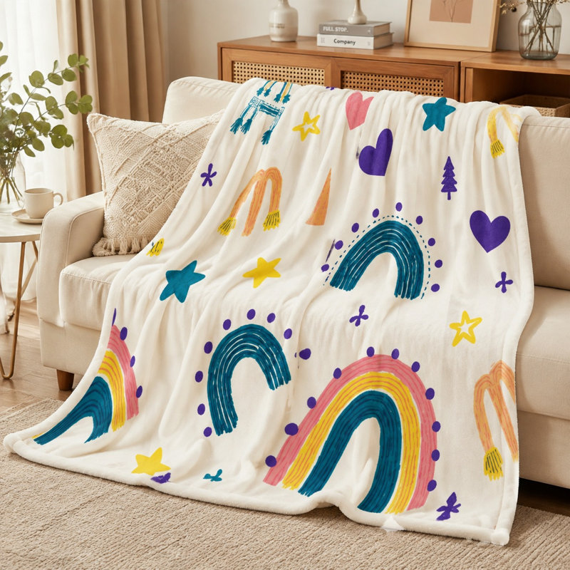 Jeté douillet en flanelle Cozy, L 80 po x l 60 po