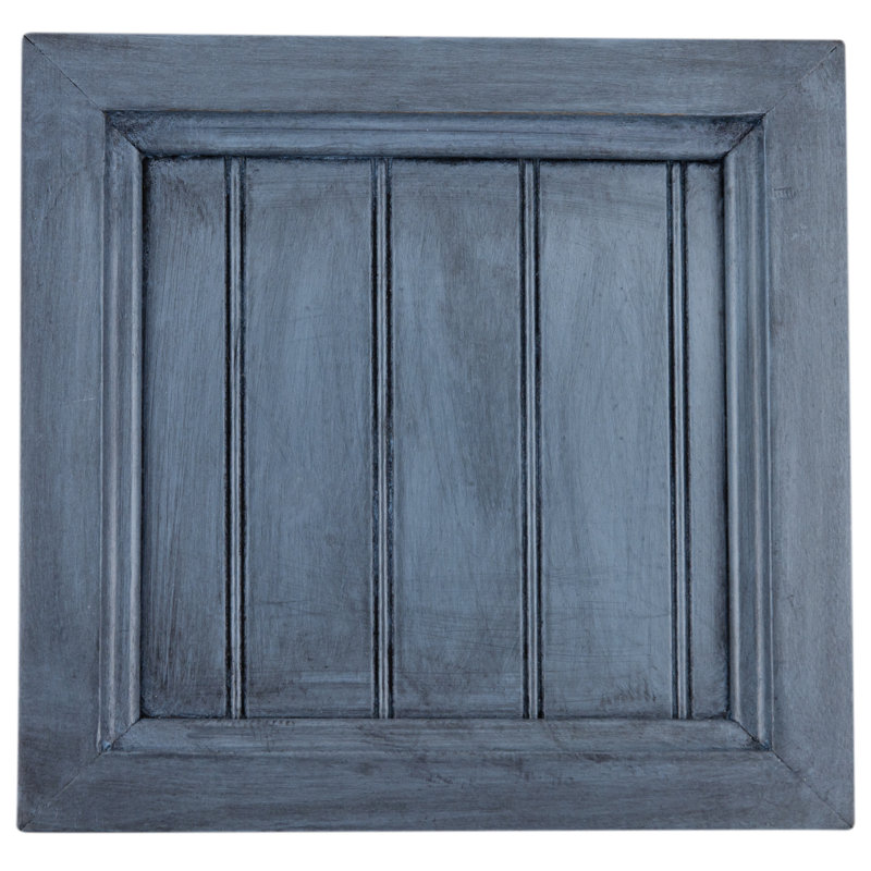 Wentzel Unfinished Entertainment Center for TVs up to 78" with Fireplace Included, Glass, Midnight Blue