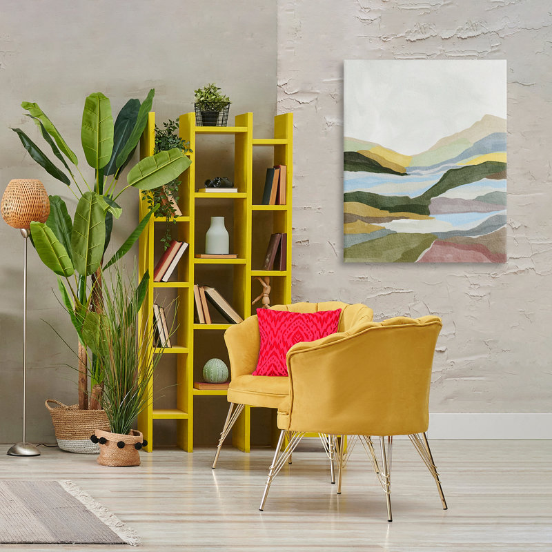 Art mural sur toile Tranquil Hill Abstract View, par Nikita Jariwala, H 40 po x l 30 po