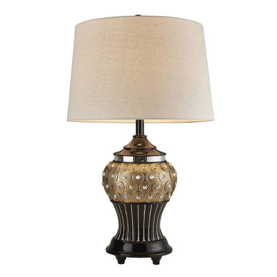 28.75 Inch Max Bejeweled Resin Table Lamp