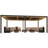 PURPLE LEAF 11x21 ft Louvered Pergola with LED Strip Lights, Aluminum Outdoor Pergola with Independent-125708471