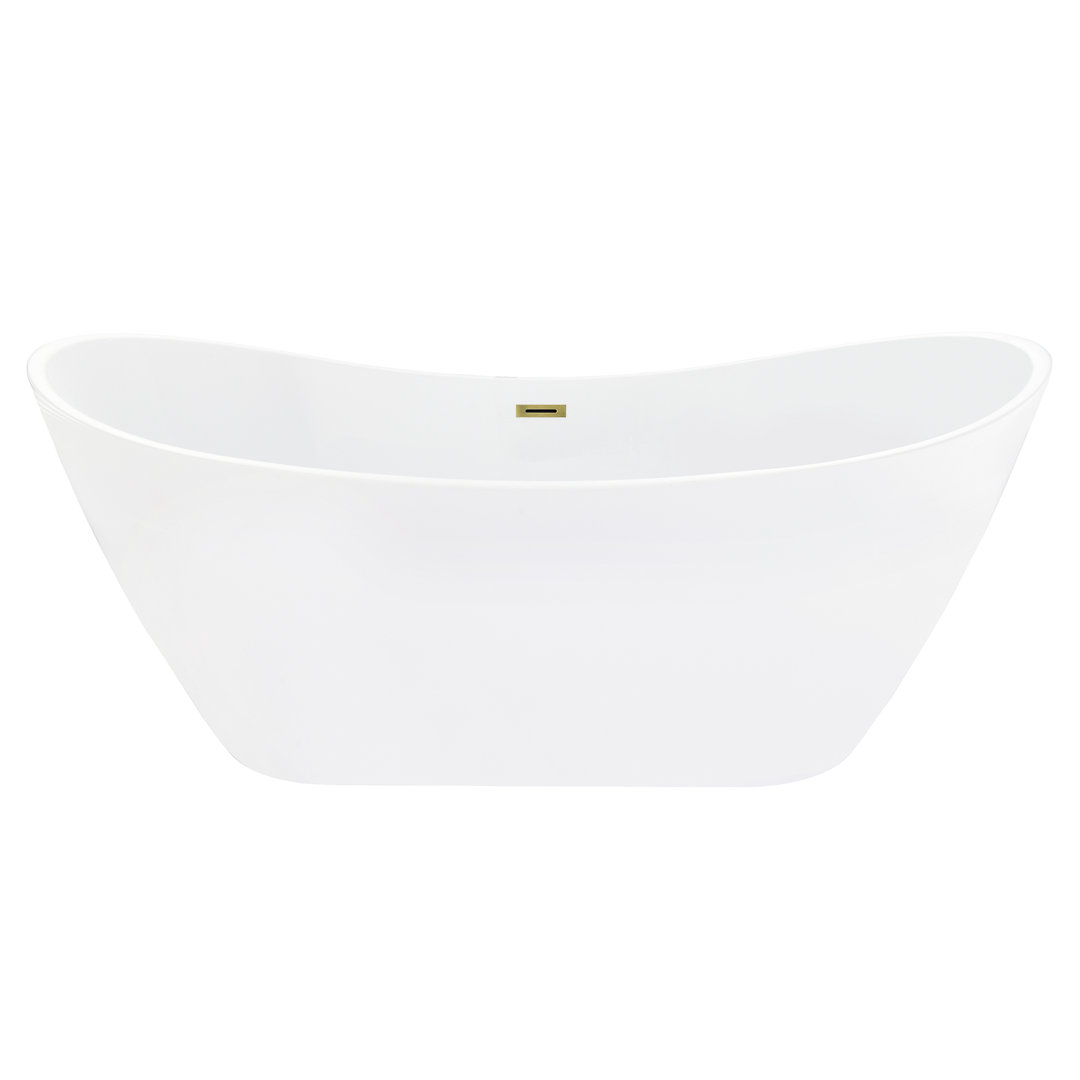 Vansza 67'' x 31.5'' Freestanding Soaking Acrylic Bathtub Altair