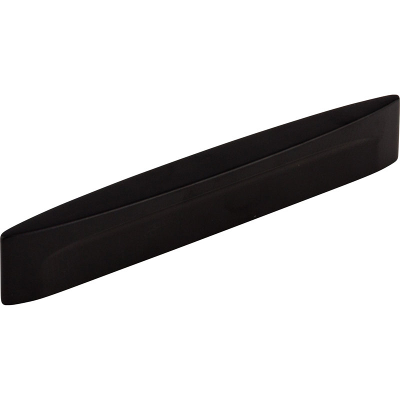 Oval Long Slot 5" Center to Center Bar pull, Flat Black