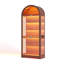 Arched Display Cabinet with Glass Doors, 6-Tier Curio Cabinets with RGB Lights for Collectibles-1498137018