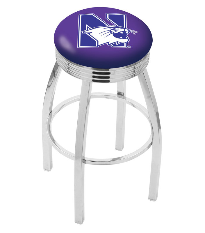 Tabouret de bar pivotant de 25 po NCAA, Nord-Ouest