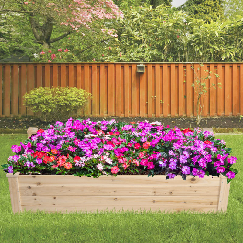 Lit de jardin surélevé en bois 4 pi x 2 pi